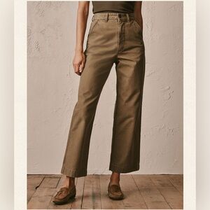Buck Mason High Desert Canvas Straight Leg Pants, 28, Umber
